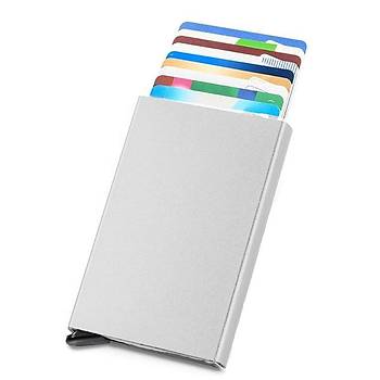 İsme Özel Alüminyum Kimlik Muhafaza Kredi Kartı Tutucu Otomatik Sürgülü