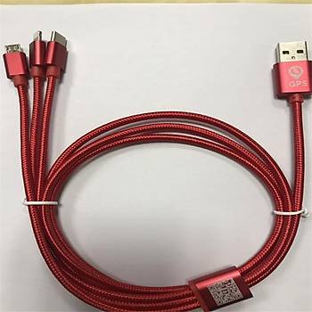 Mikro USB Şarj Veri Kablosu GPS Bulucu GPS Pozisyonu İzleme Hattı iPark