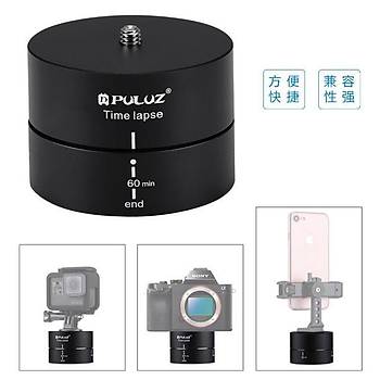 PULUZ 60 Dakika Time Lapse 360 Dnme Panoramik Grnt Tripod Kafa Adaptr    