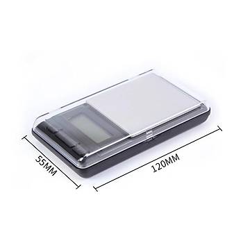 Dijital Terazi Mavi LCD Ekran Max 200gr 0.01gr Hassasiyet