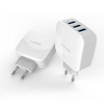 IPHONE SAMSUNG ŞARJ 3 USB PORT 3.4A LDNIO