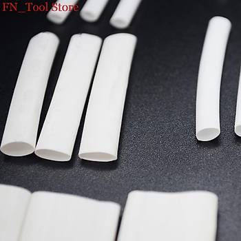 Poliolefin Isı Shrink Boru Tüp 1.5-12mm Beyaz Renk 2:1 320 Adet