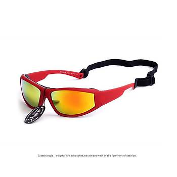 Motosiklet UV400 Gne Gzl Balklk Spor Sr Bisiklet Sar Mercury Lens/Krmz ereve