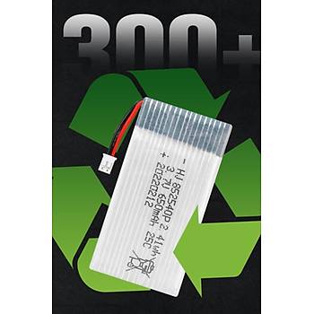 Lipo Pil 3.7V 650mAh 25C Dron ve RC Model Bataryası HX2.54 Soket