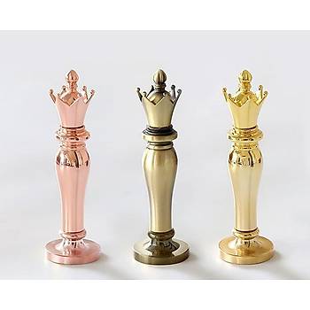 Mum Mhr Damga Kolu Premium Metal Kraliyet Tac Gold