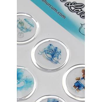 M�h�rc�m 12 Adet Haz�r Kendinden Yap��kanl� Sticker M�h�r KYSM102