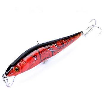 PROFISHER 1 Adet Sert Yapay Red Camo Sahte Balık Yem 10cm