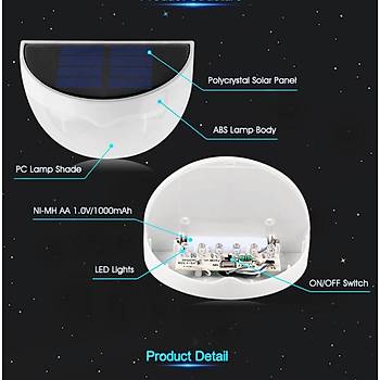 SOLAR LED LAMBA SU GEÇİRMEZ DIŞ MEKAN BEYAZ IŞIK