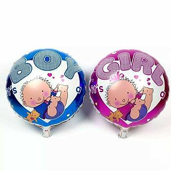 Folyo Balon BABY BOY-BABY GIRL Parti Doumgn