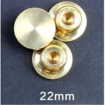 Eritme Balmumu M�hr� Damga 22 mm Yuvarlak Bo� Bak�r Kafa + G�la�ac� Kol 