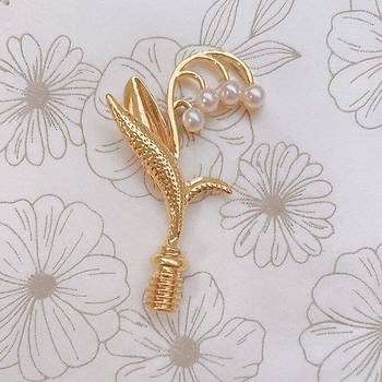 Mum M�h�r Damga Kolu Premium Metal �an Orkidesi Gold