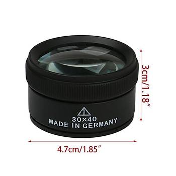30X40 Optik Metal Büyüteç Çift Cam Zeiss Lens Alman Profesyonel Ürün 