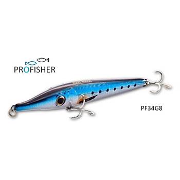 Profisher 2 Kanca G8 Zargana 150 Sert Sahte Lüfer Yem 19 gr 14,6 cm
