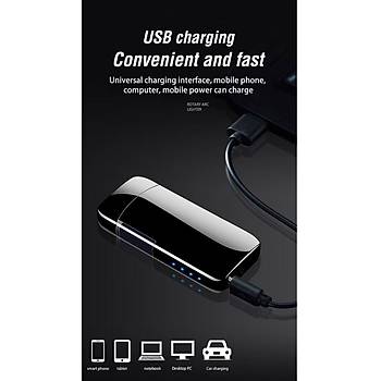 Dnen Ark Plazma Elektronik Alevsiz akmak Hot Wheels USB arj Edilebilir Silver Ice