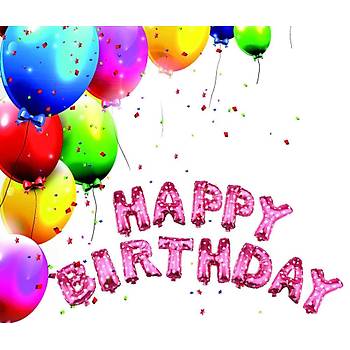 Folyo Balon HAPPY BIRTHDAY 40cm Parti Doğumgünü