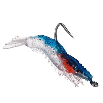 Yumu�ak Silikon 6 cm 3-9 gr Karides Yem 3'l�