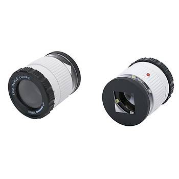 30X Büyüteç ABS Kasa Çift Katmanlı Lens 3 Led 3 UV Işık