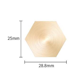 Boş Mum Mühür Pirinç Damga Kafası Petek Şekil 25x28.8mm Gold