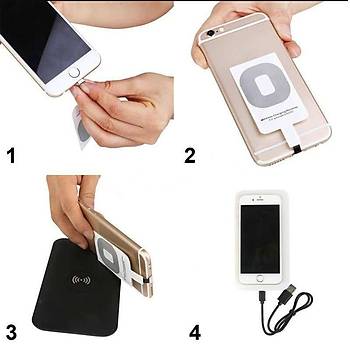 iPhone 7  i�in Harici Qi Kablosuz �arj Pad