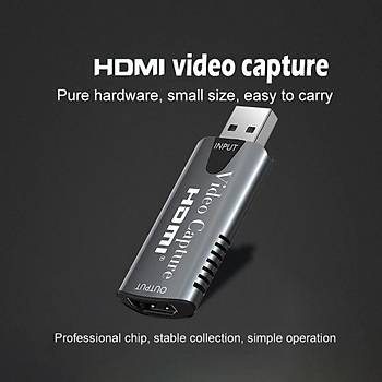 Hdmi 1080P Ses ve Video Kayýt Capture Kart USB 2.0 Canlý Yayýn