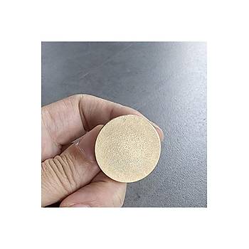 Mühürcüm Mühür Mumu Damga 20 mm Yuvarlak Kumlu Boş Pirinç Kafa + Ahşap Sap R5799K20