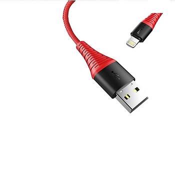 IOS USB Data Senkronizasyon arj Kablosu 2.1A iPhone 8 rgl Kablo 1 Metre
