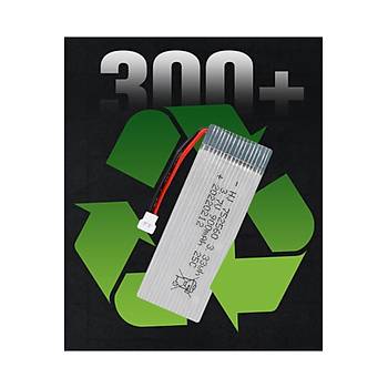 Lipo Pil 3.7V 900mAh 25C Dron ve RC Model Bataryası HX2.54 Soket