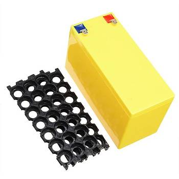 18650 11.1V 12.6V Lityum Pil Kutusu 3 Seri 7 Paralel Blok Akü DIY