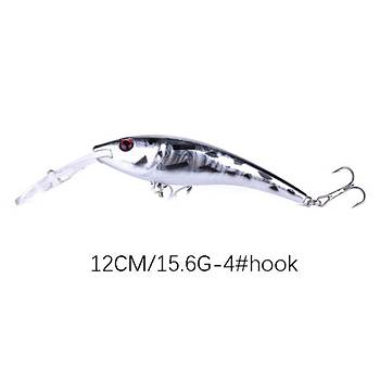 PROFISHER 2 Renk Set 2 Kanca Sahte Balık Yem 15,6 gr 12 cm Long Jaw A