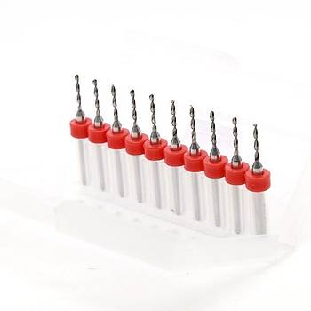 Mikro Karbür PCB Matkap Ucu Metal CNC Sondaj 10lu Set 2.15mm 