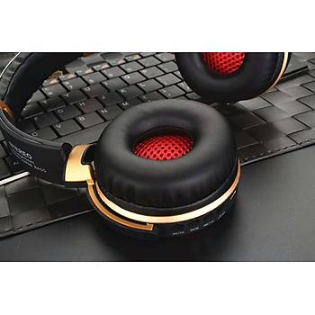 Kuman HiFi Bluetooth 4.0 Kablosuz Spor Kulaklık 3.5mm TF Kart