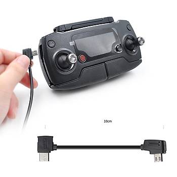 DJI Mavic 2 Pro Tip-C Veri Kablosu 10 cm Telefonlar in Siyah Renk