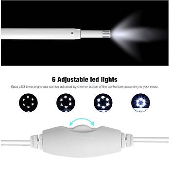 20P HD Kablosuz WIFI Kulak Endeskop Kamera 2mt 5.5mm Otoskop Kamera 