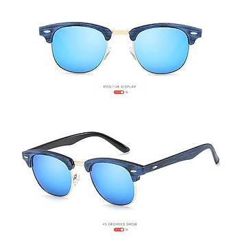 UV 400 Unisex Güneş Gözlüğü Polikarbon Mercury Lens Bambu Sarı Çerçeve  