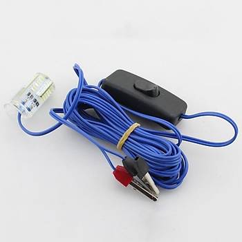 Sualt� LED I��k Gece Tekne Bal�k��l�k 12 V 5 W 500 LM Ampul 48 SMD LED ON/OFF