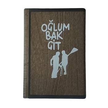 Metal 8 Sigaralık Muhafaza Kutusu Pürmüz Alevli Çakmak Oğlum Bak Git Kahverengi