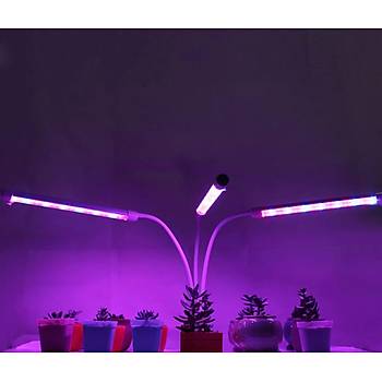 Tam Spektrum Fito LED I��k Bitki B�y�tme 5V USB 60W Lamba Zaman ve Renk Ayarl�