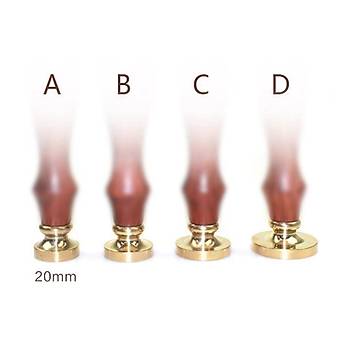 Eritme Balmumu M�hr� Damga 20 mm Yuvarlak Bo� Bak�r Kafa + G�la�ac� Kol 