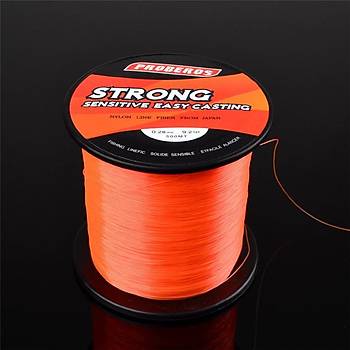 500M Fluorocarbon Monofilament Güçlü Olta İpi 0,28mm 50 Lb 9,2 Kg Turuncu Renk