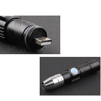 UV LED 365nm 3W USB Şarjlı Dahili Bataryalı