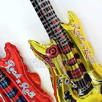 Folyo Balon 85x30 Gitar Parti Doğumgünü Kutlama