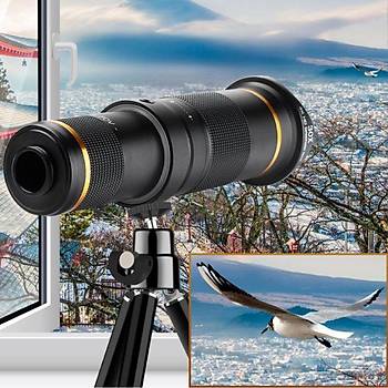 30X Telefoto Lens Harici 4K HD Monoküler Teleskop Telefon İçin 