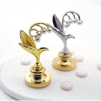 Mum M�h�r Damga Kolu Premium Metal �an Orkidesi Gold