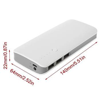 Boş Power Bank Kutusu 5V 2.1A 3 USB 5x18650 LED Göstergeli Kendin Yap