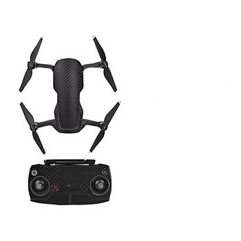 Dji Mavic Air için Siyah Karbon Grain Su Geçirmez PVC Cilt Çıkartma Seti