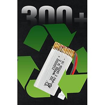 Lipo Pil 3.7V 550mAh 25C Dron ve RC Model Bataryas HX2.54 Soket