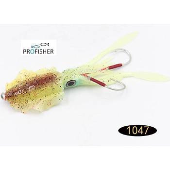 PROFISHER TPR Fosforlu Silikon Kalamar Sahte Yem 15,3cm 60gr 1047