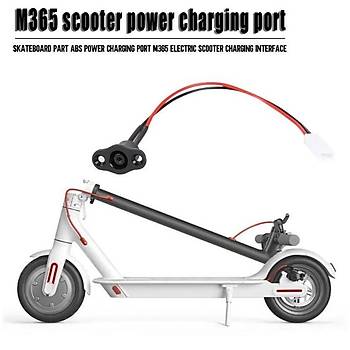 M365 Elektrikli Scooter için Þarj Port Yataðý Kablolu Diþi Soket