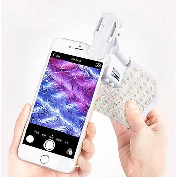 40-60X B�y�te� Zoom Ayarl� Led I��kl� Evrensel Telefon Klipli 