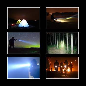 LED Taktik El Feneri 3800lm CREE XM-L T6 